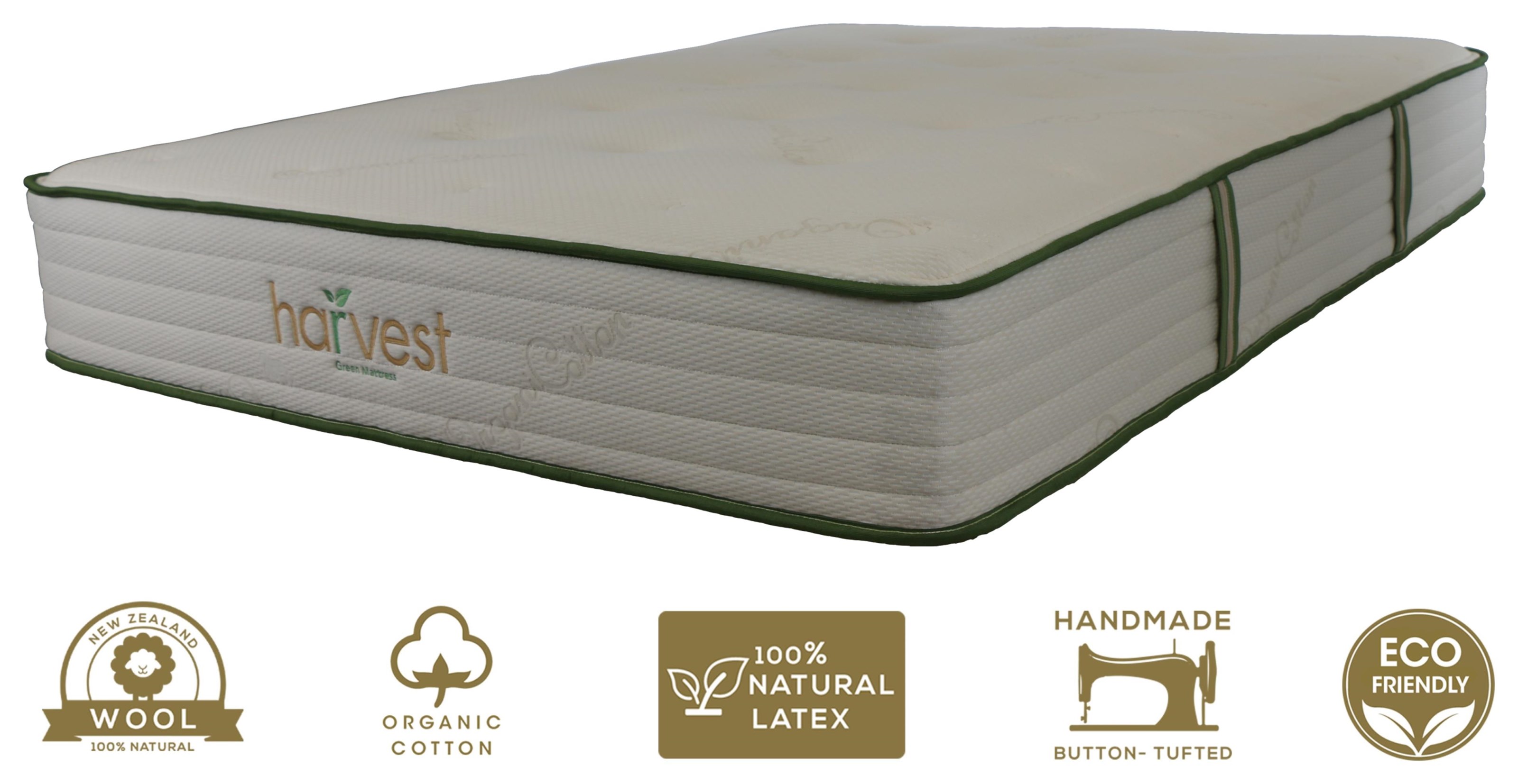 Harvest Green Mattress Harvest Original Queen 11" Medium Firm Hybrid